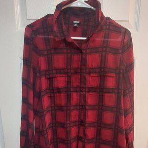 Woman's Buffalo brand long sleeve silk shirt